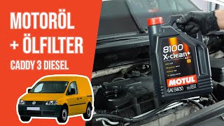 Youtube thumbnail of video "Wie Caddy 3 2.0 SDI Motoröl und Ölfilter wechseln 🛢"