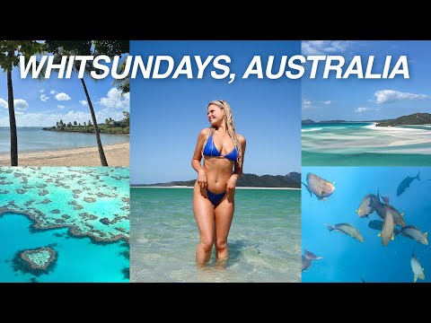 WHITSUNDAYS VLOG! | Whitehaven beach, Scenic Great Barrier Reef Flight, etc! | Queensland, Australia