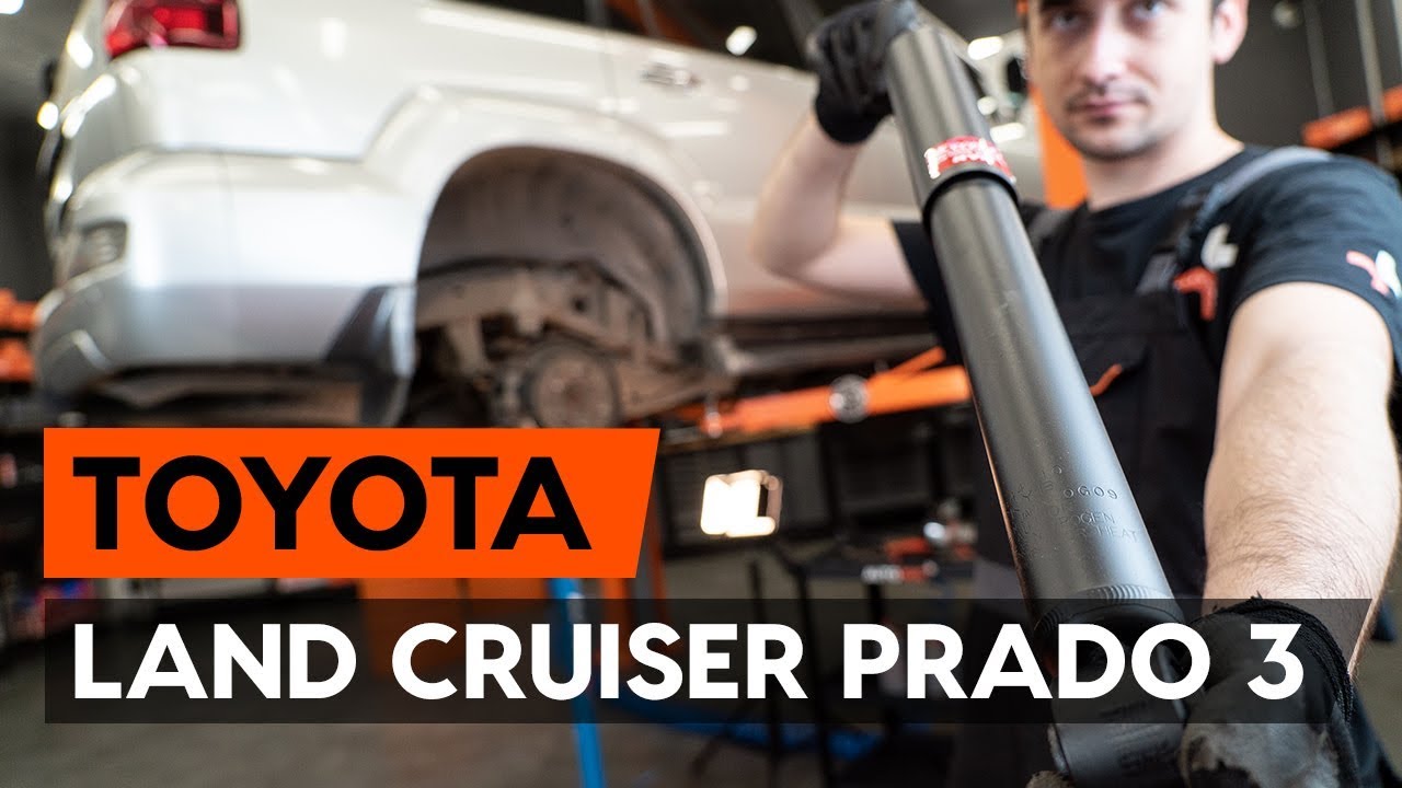Como mudar amortecedores da parte traseira em Toyota Prado J120 - guia de substituição