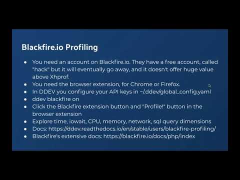 Profiling with DDEV - Xhprof and Blackfire.io