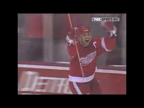 Steve Yzerman Buzzer Beater vs LA - 03/04 Home Opener