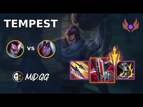 MID.GG: [ Tempest ] Yasuo BOT vs Varus | NA MASTER | LOL Season 2025