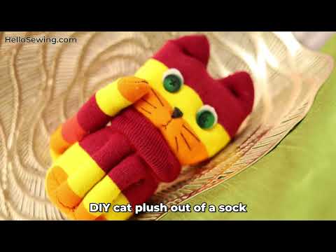 How to make a cat plush - DIY Sock kittens