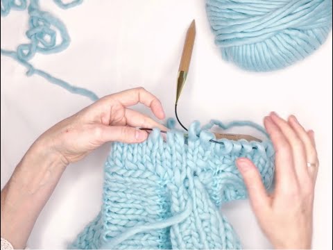 Rechtsgeneigte und linksgeneigte Abnahmen stricken