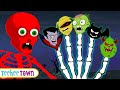 Crazy Ghost Halloween Finger Family Song + Spooky Scary Skeleton Songs For Kids | Teehee Town
