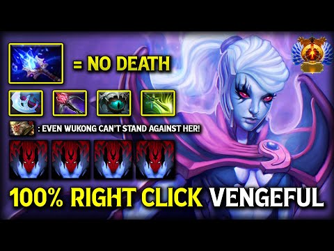 100% RIGHT CLICK CARRY Vengeful Spirit With Aghs Scepter Create Strongest Illusions | 7.40b DotA 2