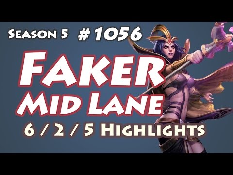 SKT T1 Faker LeBlanc vs Lissandra LOL Highlights