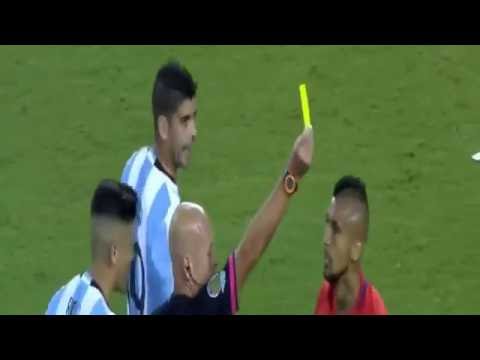 Argentina vs Chile  • Marcelo Diaz tarjeta roja  • Final Copa America 2016 HD