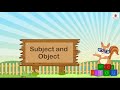 Subject And Object English Grammar Composition Grade 4 Periwinkle