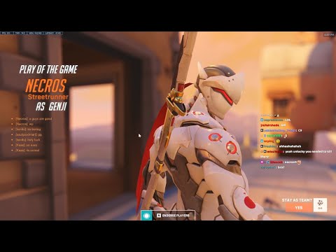 Overwatch 2 Fastest Genji God Necros Playing Against Pharah God YZNSA