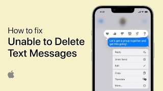Unable To Delete Text Messages on iPhone Fix