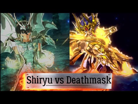 Saint Seiya: Soldiers Soul - Shiryu (God Cloth) vs Deathmask (God Cloth) (5 Round)