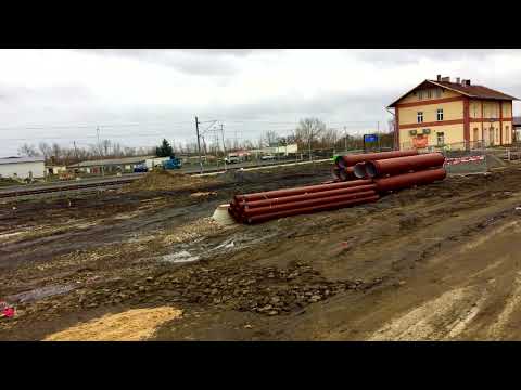 Stavba dopravního terminálu a nádražní haly Litvínov - časosběrné video