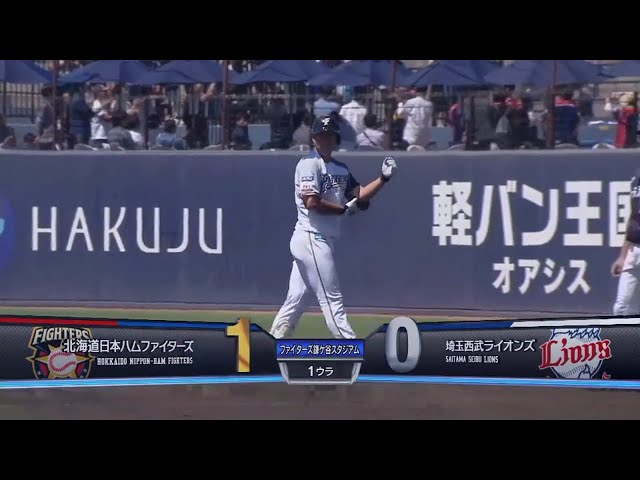 【ファーム】打撃好調!! ファイターズ・髙濱の先制タイムリー!! 2018/5/20 F-L(ファーム)