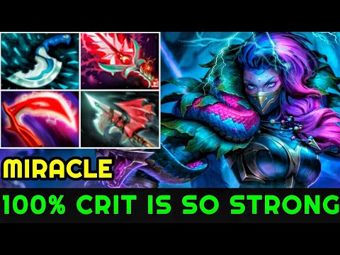Miracle [Templar Assassin] 100% Crit Build Is So Strong Crazy Gameplay 7.23 Dota 2