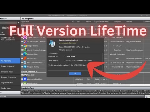 Revo Uninstaller Pro 5.4.5 Full Version Lifetime