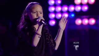 Carmen canta con energía &#39;Ríe y Llora&#39; | Audiciones | La Voz Kids 2016