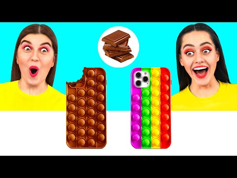 Real Food vs Chocolate Food Challenge | Crazy Ideas To Cook by Fun Fun Challenge