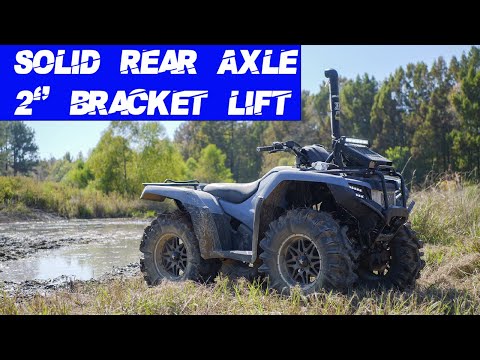 How to Install 2" Bracket lift for Honda Rancher and Foreman Solid Rear Axle