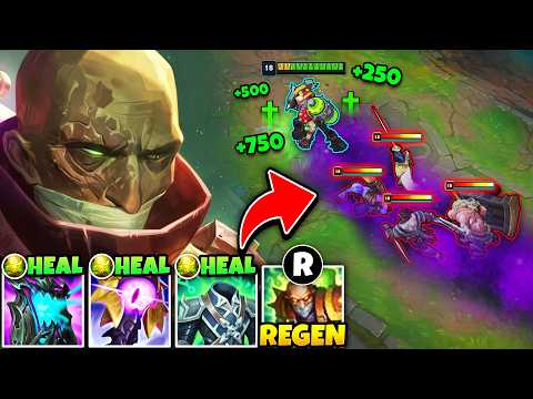 Singed but I have infinite healing and can tank the enemy team 1v5 (INVINCIBLE SINGED)