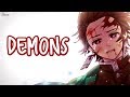 Nightcore Demons   Alec Benjamin LYRICS ︎