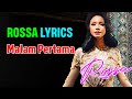 Rossa Malam Pertama Lirik