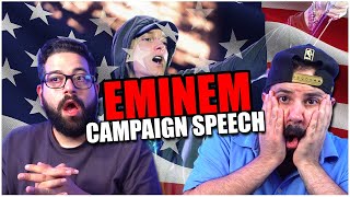 REACTING TO Eminem - Campaign Speech