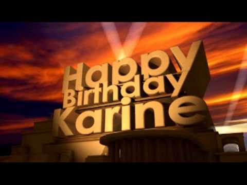 Happy Birthday Karine