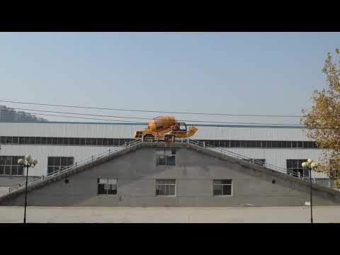 Self Load Concrete Mixer Truck Full Load Climbing 30 Degree Bridge
