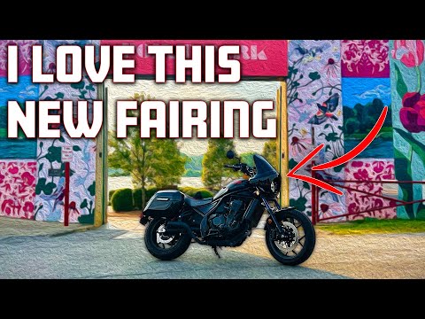 Burly Brand Tall Sport Touring Fairing Install & Review | Rebel 1100