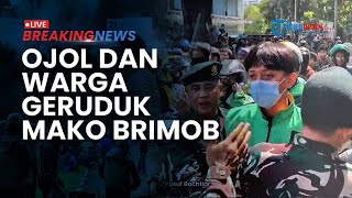 BREAKING NEWS: Ricuh! Ojol dan Warga Geruduk Mako Brimob Kwitang Tuntut Keadilan untuk Affan