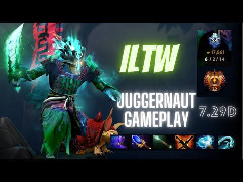 MIDLANE JUGGERNAUT! NIGMA.ILTW (Rank 22) Juggernaut Gameplay 7.29d