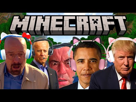 GamerPresidents - Walter White, Donald Trump And The GANG Play MINECRAFT (AI Parody) Minecraft Celebrities Part 1