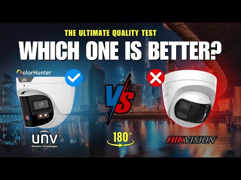 Hikvision v/s Uniview | Uniview vs Hikvision 180° Camera Test | Best Wide Angle Security Camera?