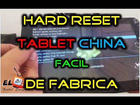Como Hacer "HARD RESET" Reset de Fabrica a cualquier Tablet China CCE LENOVO TITAN | FACIL