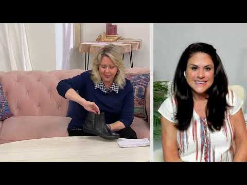 Clarks Collection Leather Ankle Boots - Cora Grace on QVC