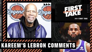 Stephen A. Smith & Magic Johnson react to Kareem Abdul-Jabbar's criticism of LeBron | First Take