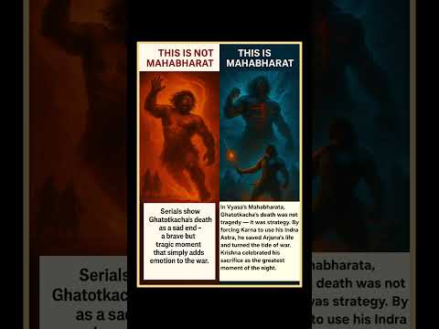 ⚡ GHATOTKACHA’S DEATH – THE SACRIFICE THAT SAVED ARJUNA ⚡  #mahabharat #mahabharata #krishna