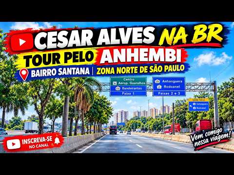 ✅ MAIS UM TOUR PELA GRANDE SÃO PAULO DESTINO SANTANA ZONA NORTE 🚘🚦
