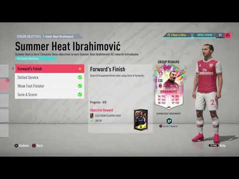 Summer Heat Zlatan Ibrahimovic Objectives Completed - FIFA 20