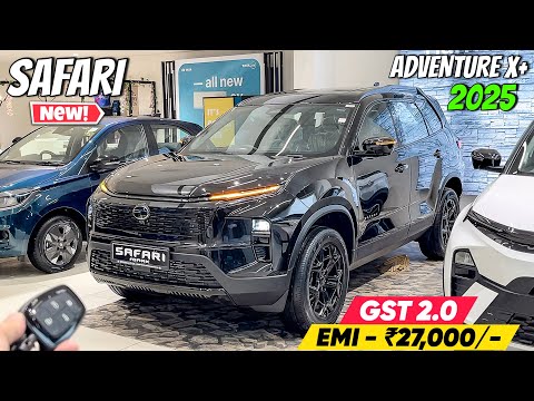 Tata Safari Adventure X Plus Dark Edition 2025 ❤️ | GST 2.0 में ₹ 1,45,000/- की महाबचत ✅ |Review