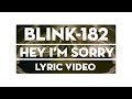 blink-182 - Hey I'm Sorry