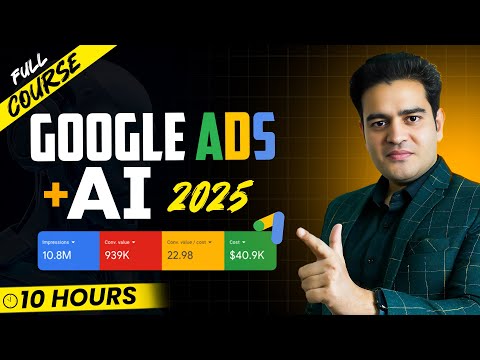 Google Ads with AI Full Course in Hindi Google Ads Tutorial 2025 googleadscourse googleads
