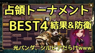 【サマナーズウォー】占領トーナメントベスト4防衛&結果【Summoners war siege】