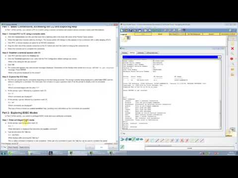 [CCNA S1] 2.1.4.8 Packet Tracer - Navigating the IOS