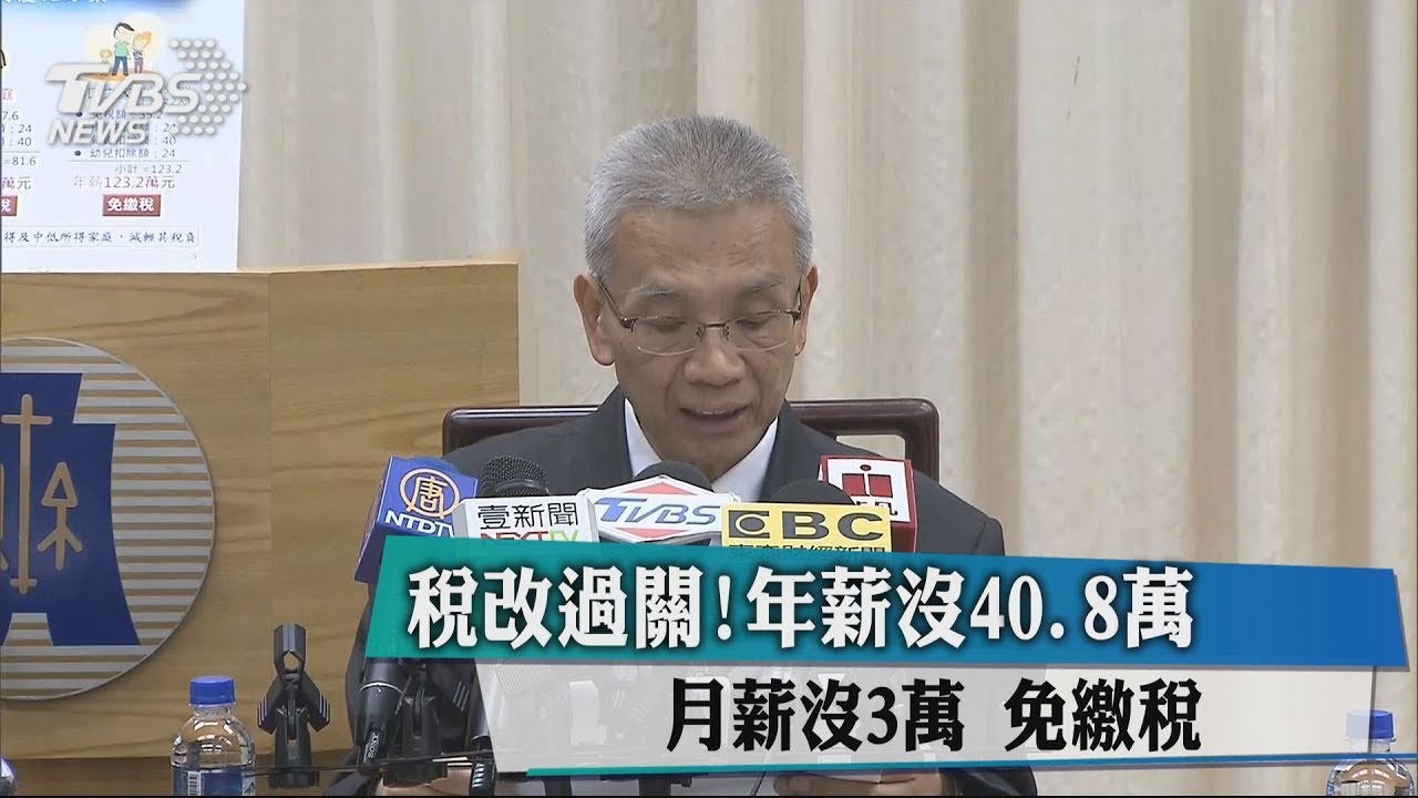立院三讀 月薪3萬以下勞工可望免納綜所稅