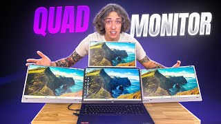 The Quad Monitor - KYY X90G Laptop Screen Extender Review