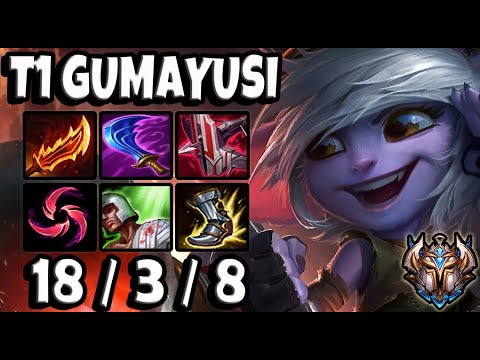 T1 Gumayusi TRISTANA vs EZREAL [ ADC ] Korea Challenger Patch 11.15 ✅