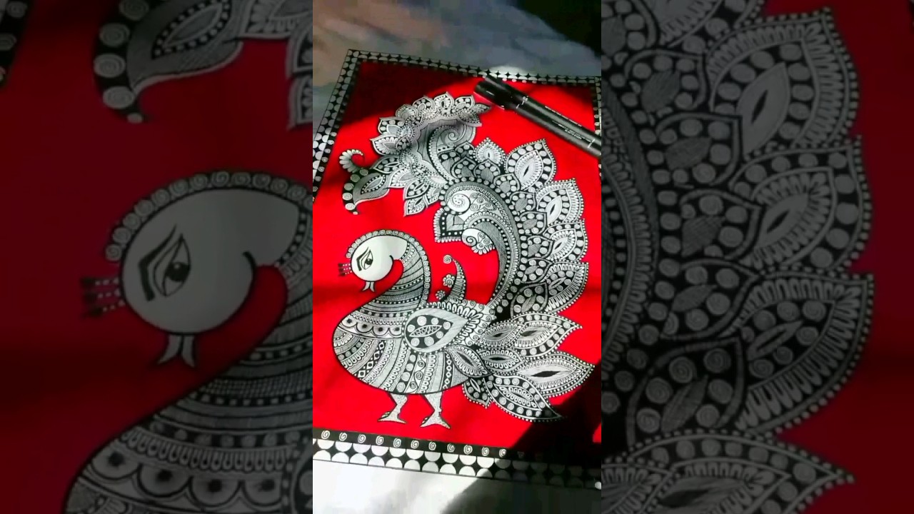 Kalamkari Painting 🦚#kalamkari #kalamkaripainting