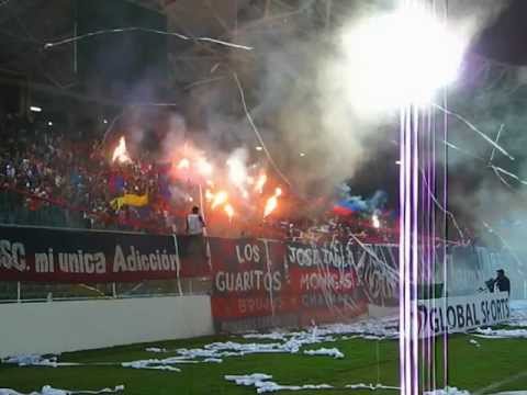"salida Brujos Chaimas VS Liga de loja" Barra: Guerreros Chaimas &bull; Club: Monagas